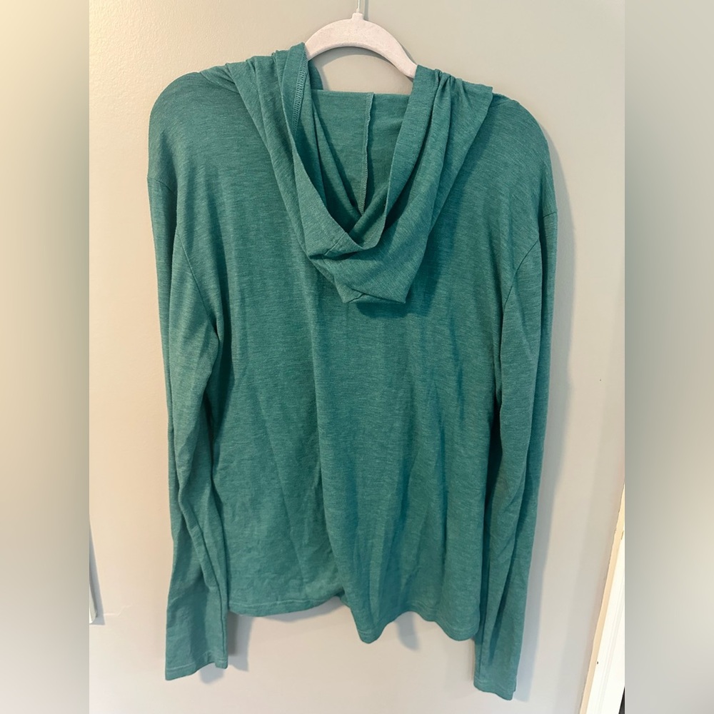 (3) Nursing Hooded Long Sleeve Tops in Coral Pink, Teal & Floral - Picture 12 of 15